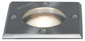 Földi spot acél 10,5 cm IP65 - Basic Square