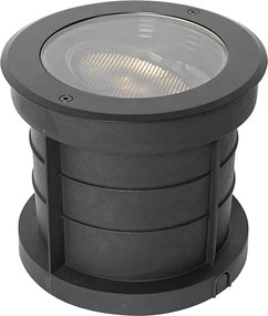 Set van 6 dimbare buiten grondspots zwart IP65 incl LED - Delux Honey