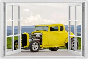 Poszterek 90x60 Sárga Hot Rod