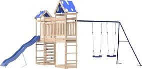 vidaXL tömör fenyőfa kültéri játszószett