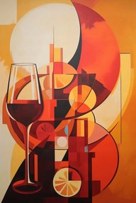 Poszter 61x90,5cm Esti borozás