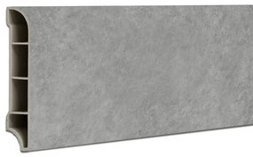 Vinyl SPC padlószegély Harbor beton szürke 2400x60x12 mm