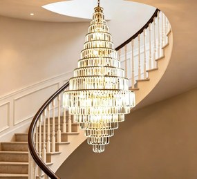 ELDLUX Kristály üveg csillár E14×60 D1005x1870mm Rosegold