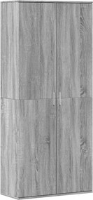 vidaXL szürke sonoma színű szerelt fa magasszekrény 80 x 35 x 180 cm