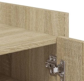 vidaXL sonoma tölgy színű szerelt fa cipőszekrény 52 x 37,5 x 100 cm