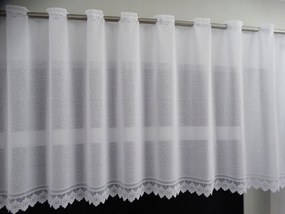 Mg Irigység Virágos jacquard sűrű 41022 fehér 70cm lengyel
