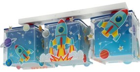 Dalber 63353 - Gyerek mennyezeti lámpa ROCKET 3xE27/15W/230V