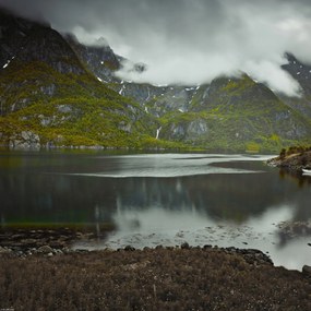 Poszter 40x40cm Norvég fjord 4, Assaf Frank