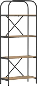 vidaXL Könyvespolc Artisan tölgy 60 x 30 x 146 cm Faanyag