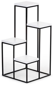 KASKADA virágtartó állvány 70x34 cm fekete/fehér