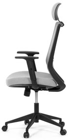 Szürke hálós irodai szék szinkronmechanikával. KA-V3329 GREY