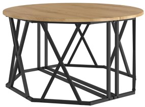 Kávézóasztal Kézműves Tölgy 31.5x31.5x16.5 inch Mérsékelt Fa
