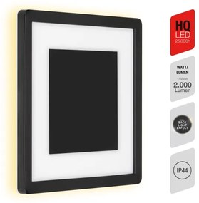 Telefunken 315905TF - LED kültéri fali lámpatest LED/15W/230V IP44 4000K fekete