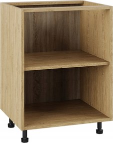 Tölgyfa korpusz kő alsó konyhaszekrény 60/82 tartozékokkal