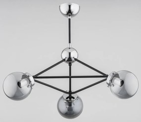 ALFA 27593 PRIME Glamour CsillĂĄr KrĂłm, Fekete, EzĂŒst E14 IP20