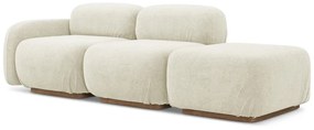 Krémszínű buklé moduláris heverő (jobb oldali) Ailani – Makamii