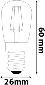 Avide LED Filament T26 2W E14 NW 4000K