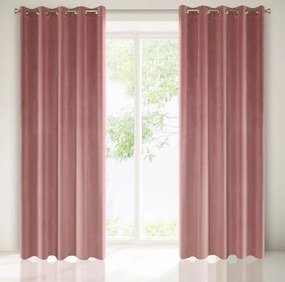 Sötét rózsaszín bársony ablakdrapéria 140 x 250 cm