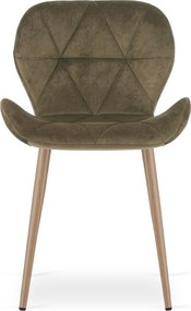 Étkezőszék MANGO VELVET, barna
