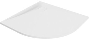 Mexen Bert félkör alakú zuhanytálca SMC 90 x 90 cm, fehér - 4KR109090