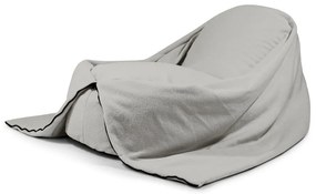 Világosszürke buklé gyerek babzsákfotel Cocoon 120 – SLOWDOWN