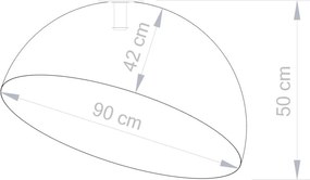 Mennyezeti Lámpa Arany SFERA SIGMA 32479