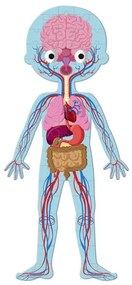 Janod - Gyerek oktató puzzle 225 db Emberi test