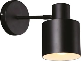 Maxlight Fali lámpa Black 1xE27 60W, fém, fényerőszabályozható