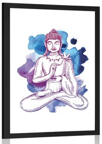 Poszter Buddha ilustráció