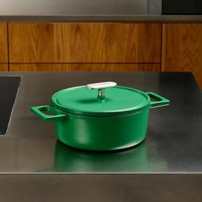 Indukciós tűzhelyhez alkalmas öntöttvas lábas fedővel 2 l Mattia 3.0 – FABINI