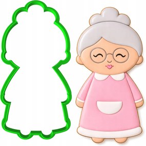 Mézeskalács lyukasztó Nagymama És Nagypapa Napjára Nagymama 12cm