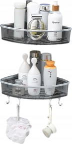 Fürdőszobai Zuhanypolc Dupla sarok