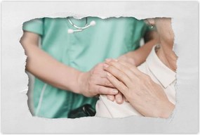 Poszterek 90x60 Ápolónő kéz váll