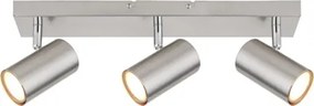 Globo 57911-3 Mennyezeti lámpa, fém matt nikkel, króm, HxSzxM: 410x60x120mm, 3x GU10 35W 230V izzók nélkül