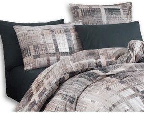 BedTex Pamut ágynemét Alvaro szürke, 220 x 200 cm,2 db 70 x 90 cm