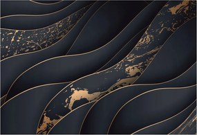 Dekoratív fotótapéta Falra Könnyű összeszerelés Elegáns hullámok 152x104 Ragasztó