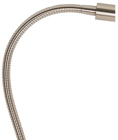 Szorító asztali lámpa acél, beépített LED-del és érintőképernyős dimmerrel - Lionard