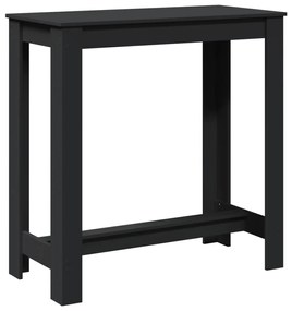 fekete szerelt fa bárasztal 102 x 50 x 103,5 cm