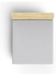 Szürke gumis pamut lepedő 140x190 cm – Mijolnir