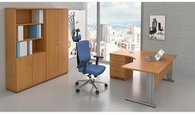 Visio 5 irodabútor garnitúra, bükkfa