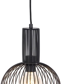 Design lógólámpa fekete - Wire Whisk