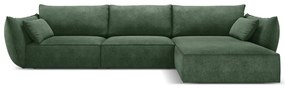 Sötétzöld sarokkanapé (jobb oldali) Vanda – Mazzini Sofas