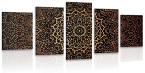 5 részes kép vintage Mandala indiai stílusban