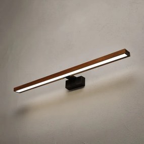 BRILAGI-LED Fürdőszobai tükörvilágítás 3 az 1-ben WOODY MIRROR LED/15W/230V 80 cm IP44 fekete/tölgy