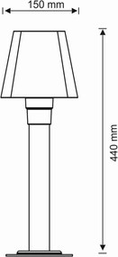 Polux GIZA 312273 Állólámpa 1x10W/E27 IP44