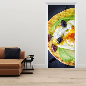 Fotótapéta ajtóra - Egészséges palacsinta (95x205cm)