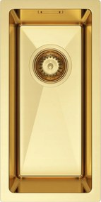 Arany Pvd Acél Mosogatótál 22x44 Szifonnal