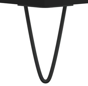 fekete szerelt fa TV-szekrény 102 x 36 x 50 cm