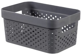 Curver Tárolódoboz INFINITY 4,5l újrahasznosított műanyagból, sötétszürke