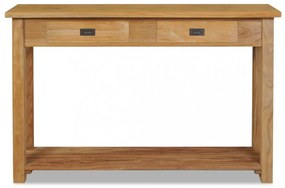 tömör tíkfa konzolasztal 120 x 30 x 80 cm